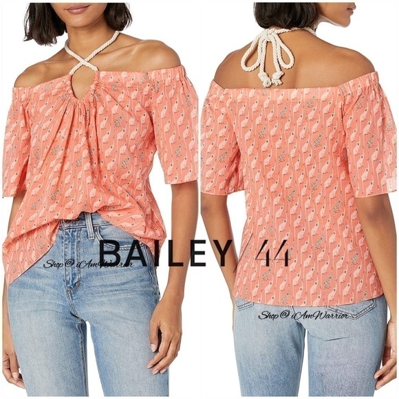 Bailey/44 NWT Monkey print off the shoulder top *shop@iamwarrior - Picture 1 of 9